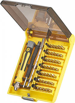 Викрутка з набором прецизійних біт 45 шт. MIOL 66-030