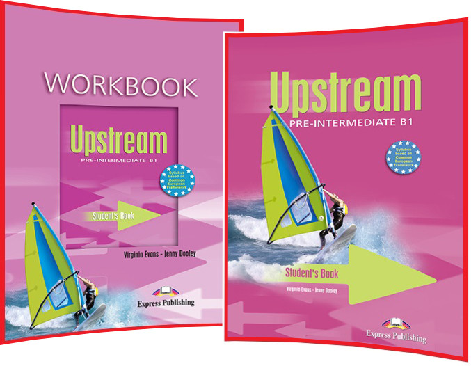 Upstream B1 Pre-Intermediate. Student's Book+Workbook. Комплект книг з англійської мови. Підручник+Зошит