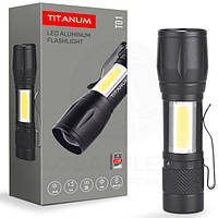 Ручний ліхтар два джерела світла TITANUM TLF-T01 120Lm 6500K Чорний