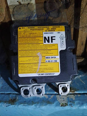 Модуль srs airbag комп'ютер подушок безпеки Nissan Leaf AZE0 (13-17) 98820-3NF0A, фото 1