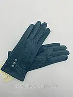 Перчатки женские пальтовая ткань (Размер: 6.5- 8.5) плюшевая махра сенсор- Strike SE655 бутылка