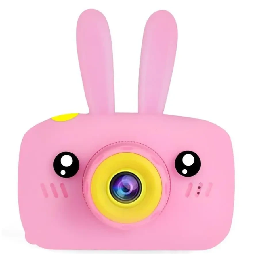Дитячий фотоапарат Baby Photo Camera Rabbit Х-500 Рожевий,Дитячий фотоапарат з автофокусом