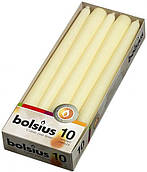 Конусна свічка 245/24 Bolsius коробка 10 шт. Кремові