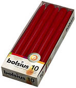 Конусна свічка 245/24 Bolsius коробка 10 шт. Червоні