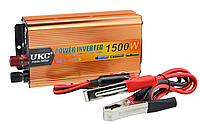 Преобразователь автомобильный напряжения инвертор UKC 12-220V 1500W + USB Gold