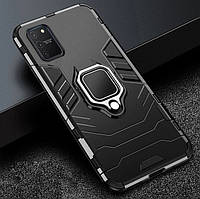 Бронированный чехол IRON MAN Samsung Galaxy S20 с кольцом под магнит