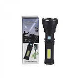 Ліхтар (ручний) прожектор BL-TY-829T ліхтар + power bank 3в1 із сонячною батареєю й USB, фото 2