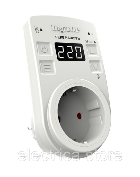 Реле напруги в розетку 16А DigiTOP VA-16Sens, фото 1