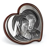 Срібна ікона "Свята Родина" (12х11см), фото 2