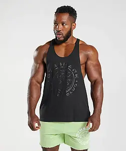 Майка спортивна Gymshark Mens LEGACY STRINGER  XXXL чорна