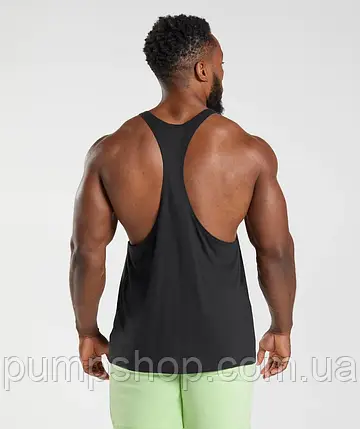 Майка спортивна Gymshark Mens LEGACY STRINGER  XXXL чорна, фото 2