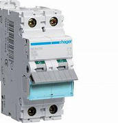 Автоматичний вимикач 16A 10kA 2 полюси тип C NCN216 Hager