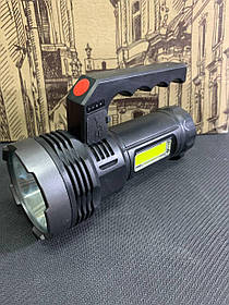 Ліхтарик ручний акумуляторний на сонячній батареї USB Soler Hand lamp 828 OSL+COB