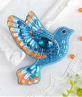 Набір для створення броші Б-025 Синя птаха щастя Тела Артіс