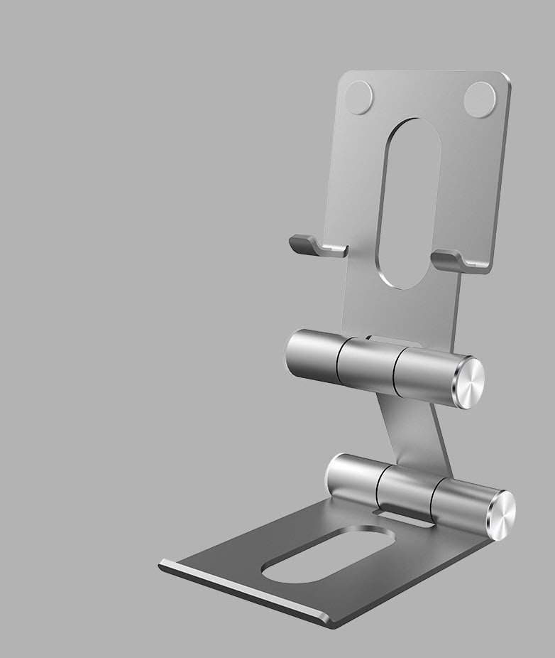 Підставка під мобільний телефон подвійна Срібло