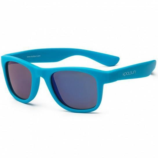 Детские солнцезащитные очки Koolsun неоново-голубые серии Wave Размер 