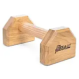 Упори дерев'яні для віджимань 25 см MegaShape Паралетси Світлий дуб, фото 7