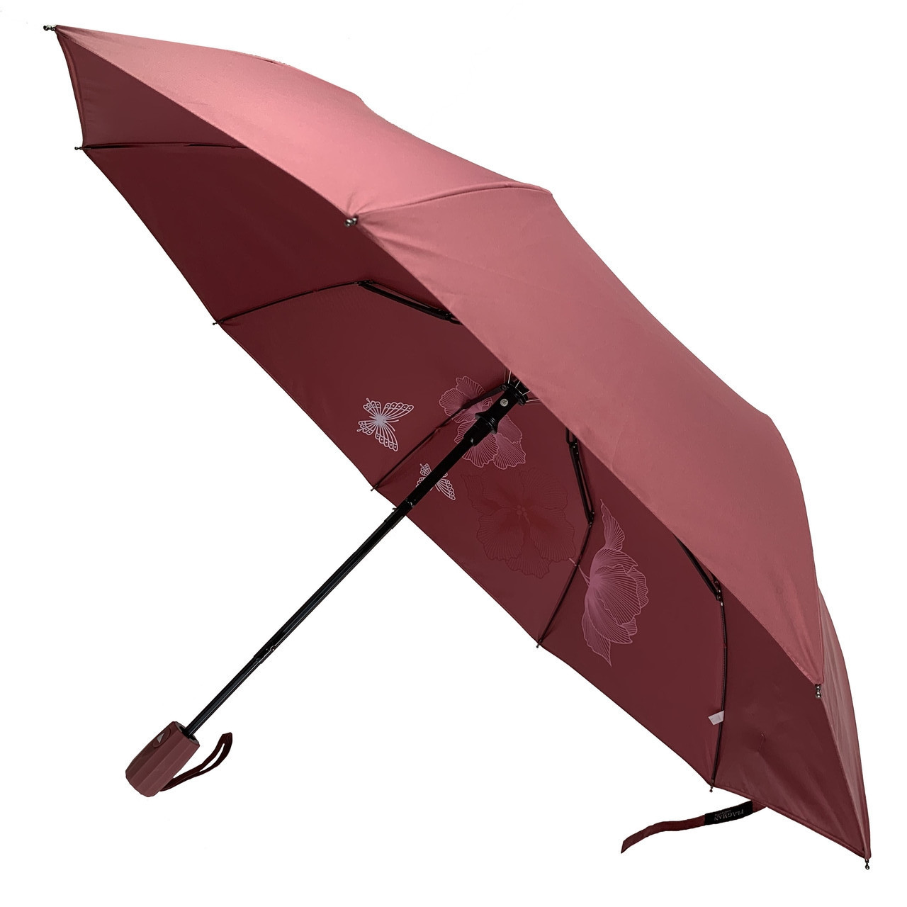 Женский складной зонт-полуавтомат с двойной тканью Flagman Розовый (51