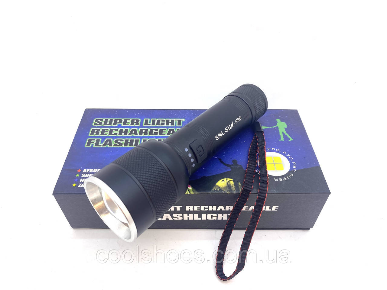 Ручной Фонарь SOL P80 — Купить Недорого на Bigl.ua (1732809626)