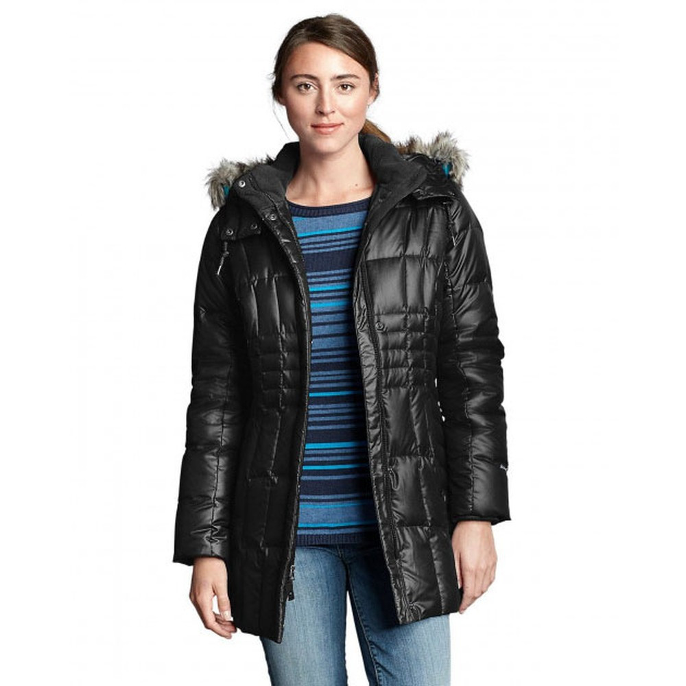 Куртка Eddie Bauer Women High Pass Down Parka BLACK XS Черный (9942BKN