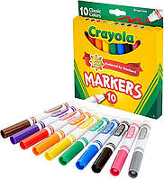 Маркеры Crayola Broad Line Markers, 10 шт! Оригинал!