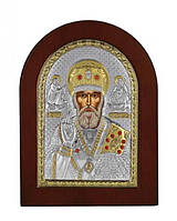 Срібна ікона "Святий Миколай Чудотворець" (210х150мм.)