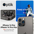 Захисне скло Spigen для камери iPhone 15 Pro/15 Max/14 Pro/14 Max — Optik Pro (2 шт.), Black (AGL05205), фото 6