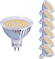 Світлодіодні лампи ROTTYI 6 Pack MR16, світлодіодна лампа з двоконтактним цоколем GU5.3, 4 Вт
