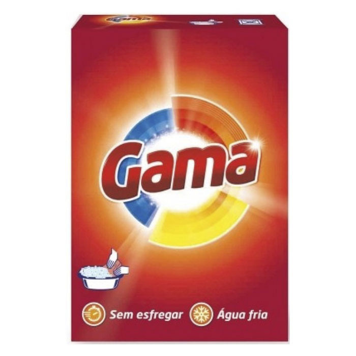 Порошок для прання Gama 510 г для білої та кольорової білизни для ручного прання всіх видів тканин, фото 1