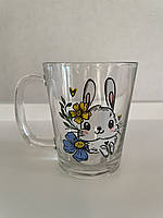 Чашка скляна "Зайчик»