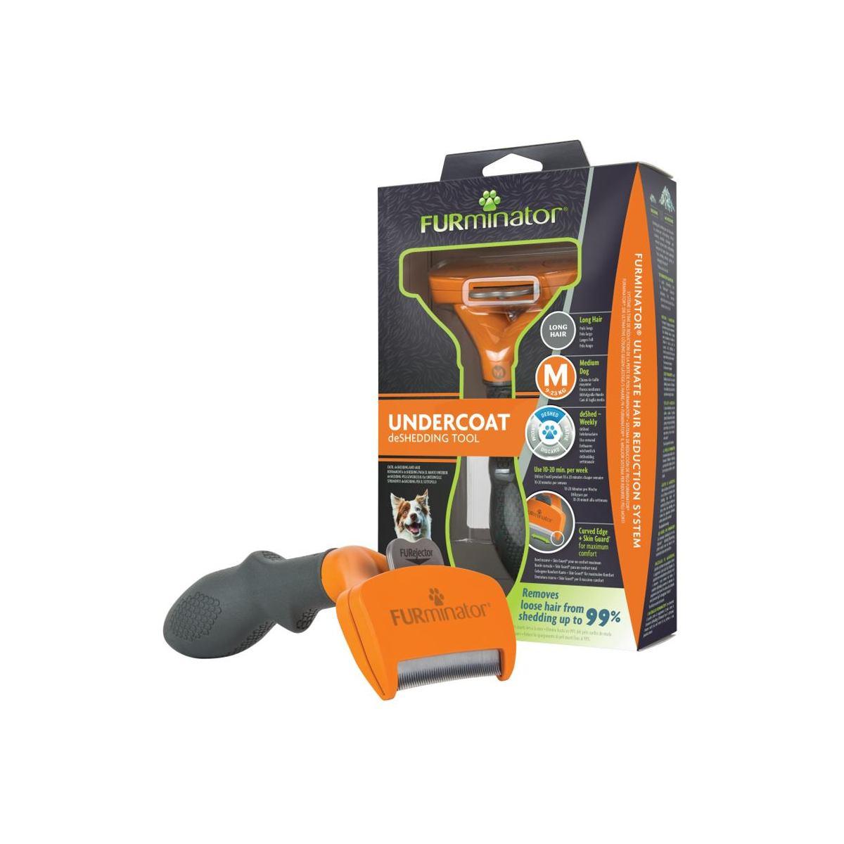 FURminator Фурмінатор для собак з довгою шерстю розмір М