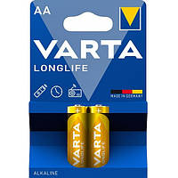 Батарейка Varta Longlife AA BLI 2 Alkaline шк. 4008496594672