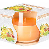 Свічка ароматизована (стакан) Tropical Fruits BISPOL SN71-71 6 шт/уп (ціна за шт)