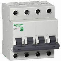 Автоматический выключатель 63A 4,5kA 4 полюса тип С EZ9F34463 Easy9 Schneider Electric