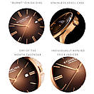 Чоловічий наручний годинник зі шкіряним ремінцем Cuvette II Quartz Classic Stührling оригінал, фото 4