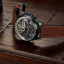 Чоловічий наручний годинник  зі шкіряним ремінцем Aviator Stührling (оригінал), фото 2