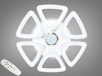 Люстра Led музична Diasha 110W до 20 кв.м колір Білий 8118/6WH MP3 3color