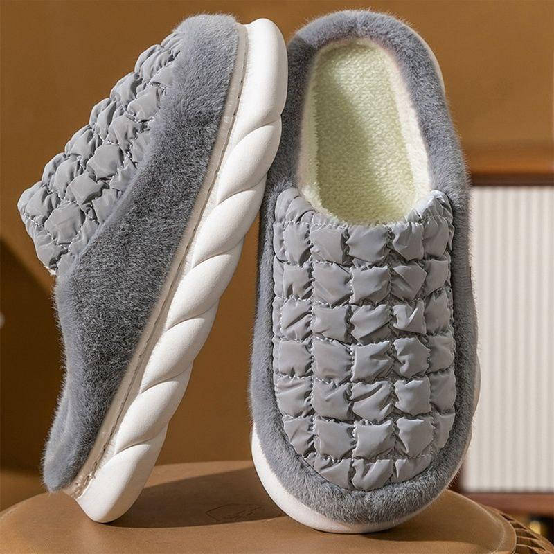 Чоловічі домашні капці з закритим носком zqm GREY 40р - 45р Сірі, фото 1