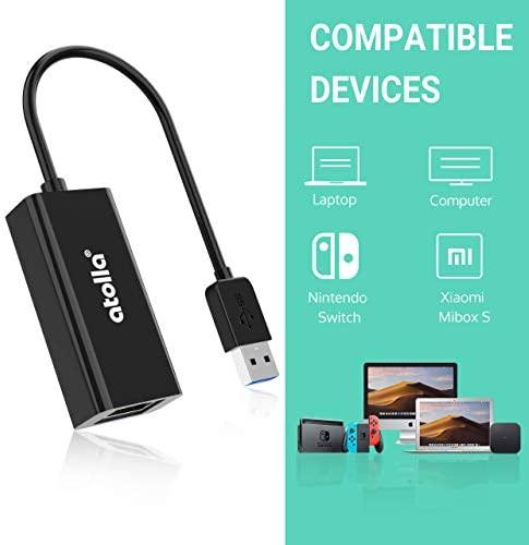 Ethernet-адаптер ATOLLA, USB 3.0 на RJ45 Gigabit LAN 1000 Мбіт/с ...