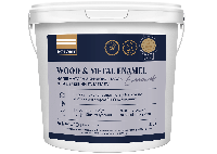 Kolorit Wood and Metal Enamel - полуматовая акриловая эмаль для дерева и металла (База А), 0,9 л