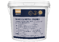 Kolorit Wood and Metal Enamel — напівматова акрилова емаль для дерева та металу (База С), 0.9 л