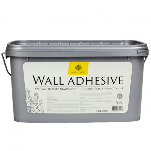 Kolorit Wall Adhesive — готовий клей для паперових шпалер і легких настінних покриттів, 5 кг