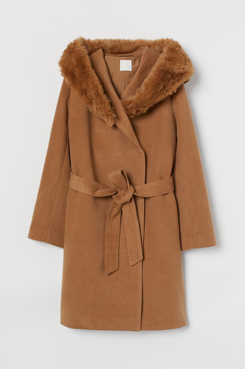 Женское Пальто H&M L Коричневый 100858912472 — Купить Недорого на Bigl ...