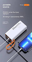 Портативний зовнішній акумулятор на 60000 mAh Powerbank для телефона, роутера, планшета (Чорний), фото 5