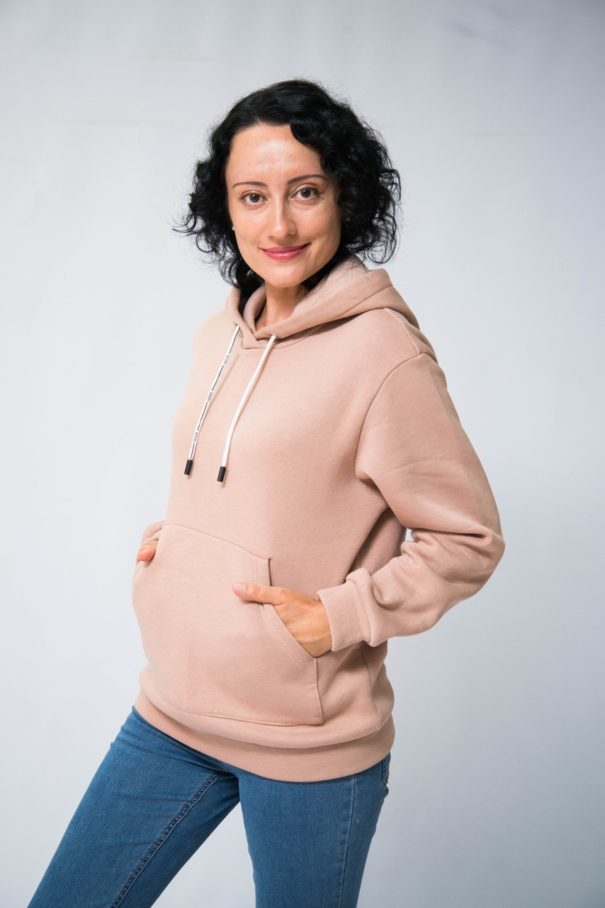 Худи Женское с Капюшоном Пудровая XS OFFO — Купить Недорого на Bigl.ua ...