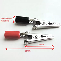 Зажим типа крокодил 50мм. (2шт. = пара)