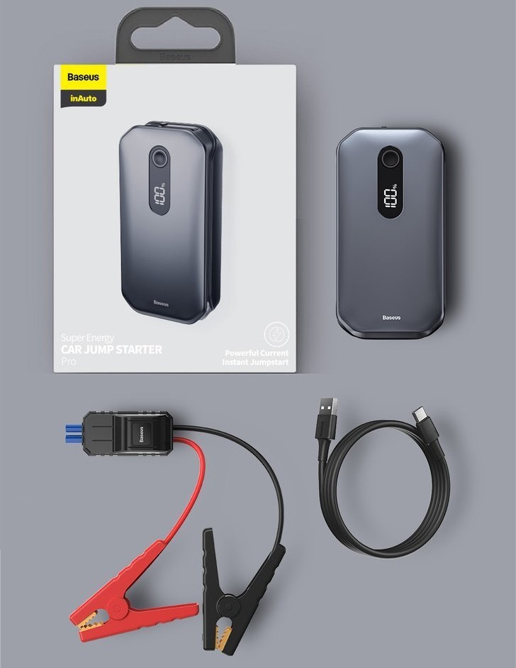 Пусковий зарядний пристрій Baseus Super Energy Pro Car Jump Starter 12000mAh