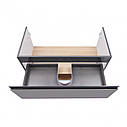Тумба підвісна Qtap Robin 1000х580х500 GRAPHITE/WHITISH OAK QT1374TPВ1002NGWO, фото 7
