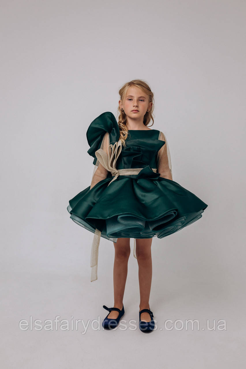 Модель "GREEN QUEEN-SHR" - дитяча сукня / дитяче плаття