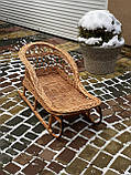 ЕКО-Санки плетені з лози. Арт:2058, фото 3